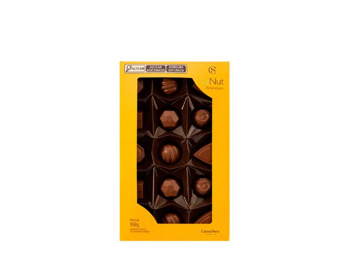 Caixa de Bombons Mini Show Lanut Amendoim 108g