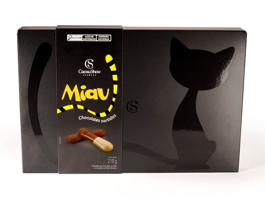 Caixa de Tabletes Miau 210g