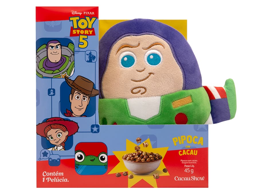 Caixa Pipoca Buzz Lightyear Toy Story 45g