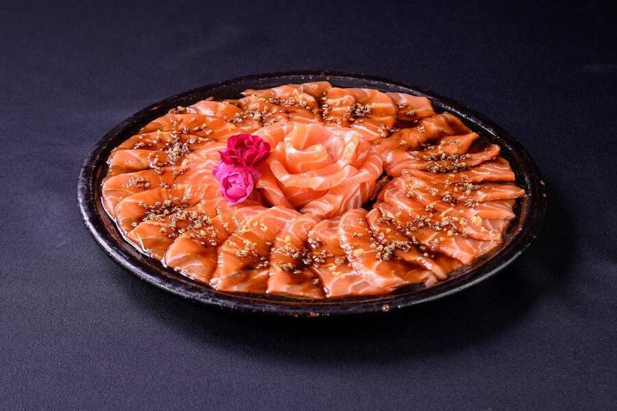 Carpaccio de Salmão 12 lâminas