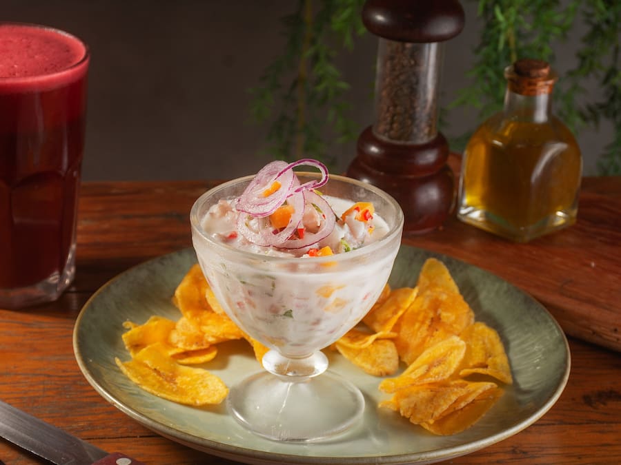 Ceviche Tailandês de Peixe Branco