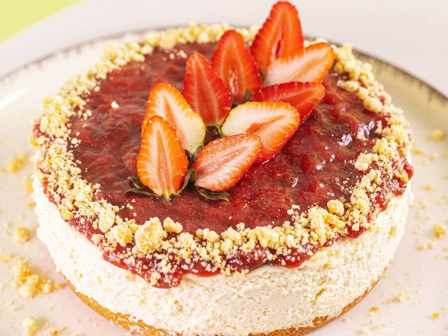 Cheesecake De Morango