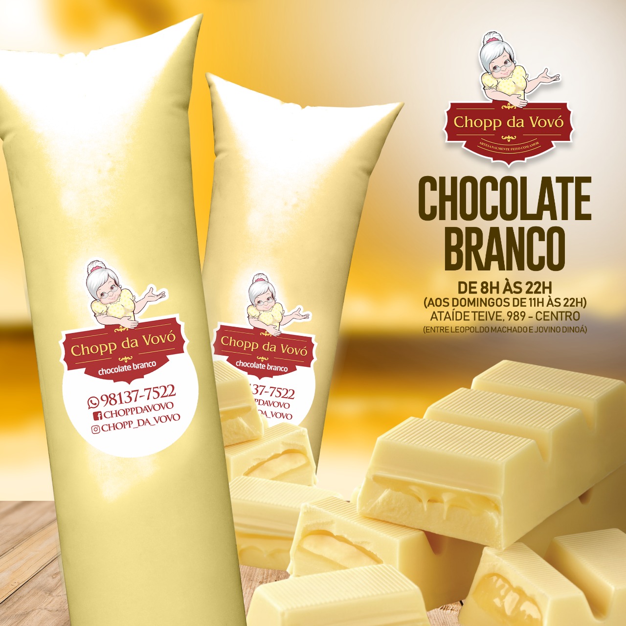 Chocolate branco - 180 ml