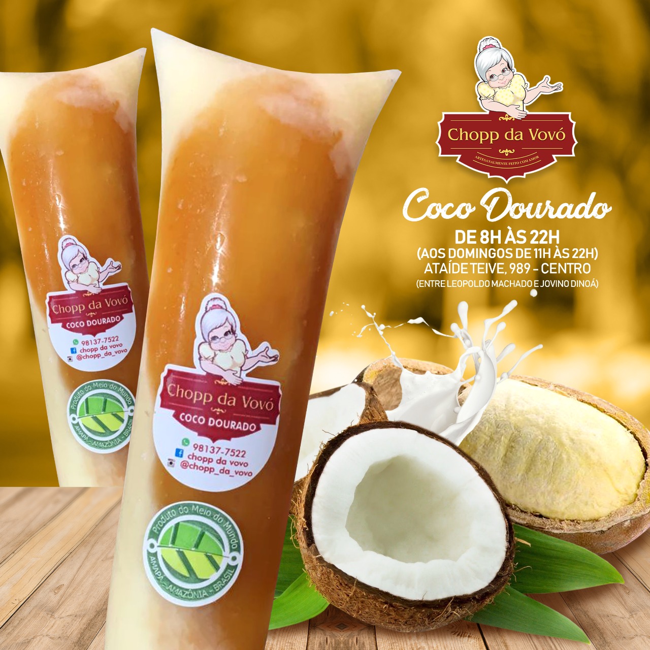 Coco dourado - 180 ml