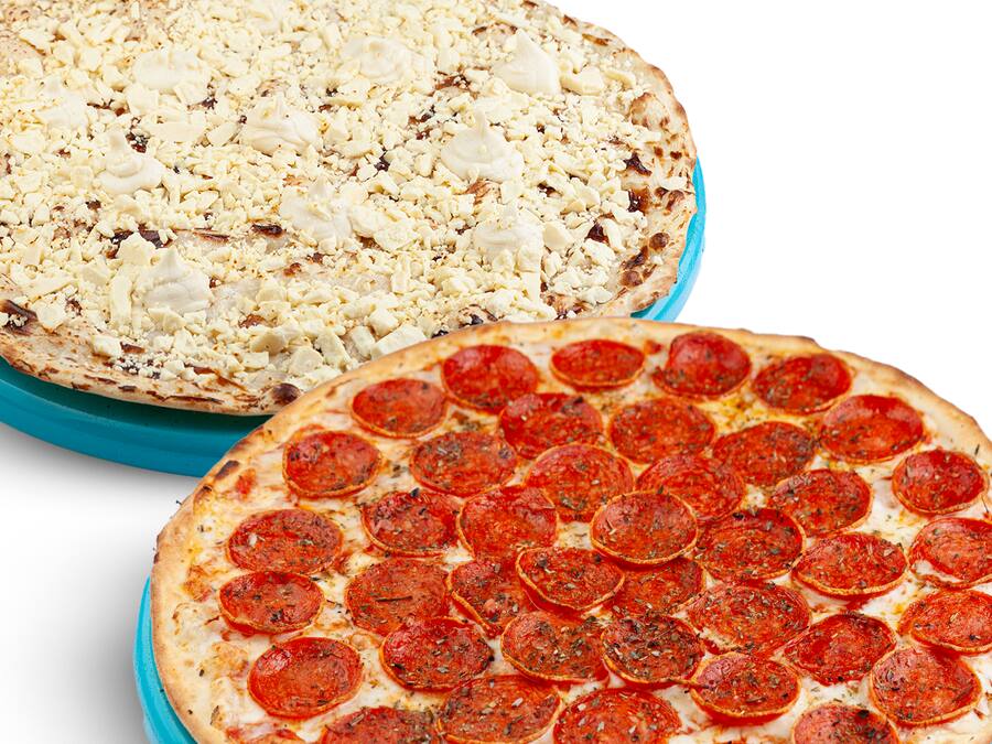 Combo 2 Patinhos na Lagoa: 2 pizzas (Salgada e Doce) a partir de R$ 89,90