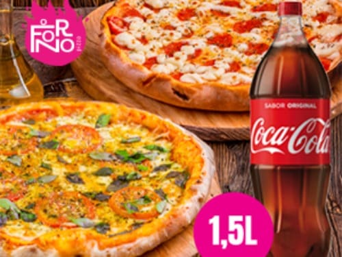 Combo 3 - 1 Pizza 40cm + 1 Pizza 20cm Doce + Guaraná 1,5l