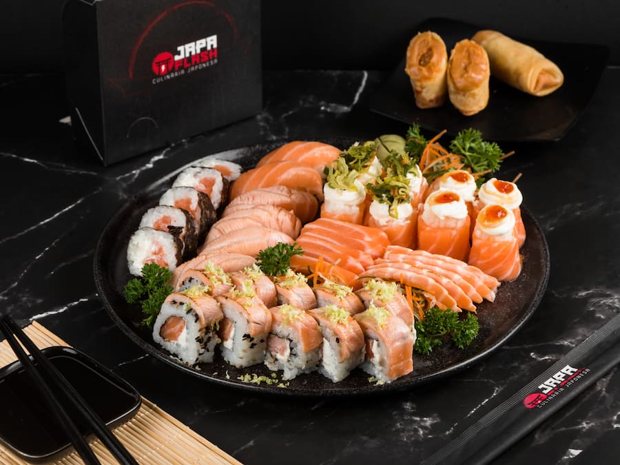 Combo Aiko | 42 Pçs Premium (Só Salmão) 