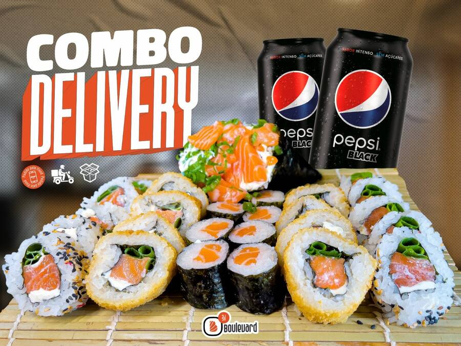 Combo delivery - 28 peças +Temaki + Refri