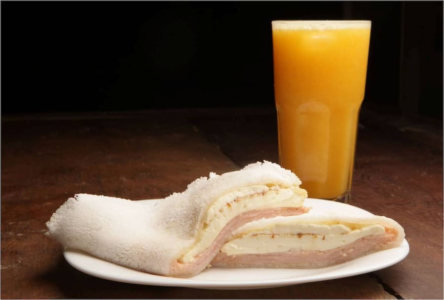 Combo tapioca + suco de laranja 300ml