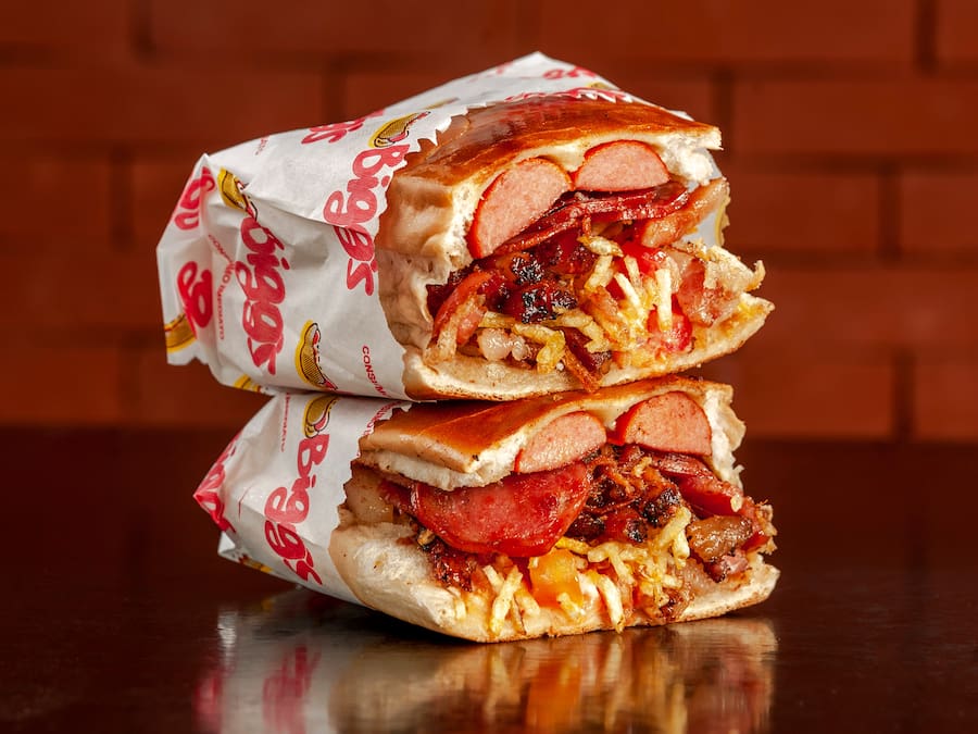 Dog bacon calabresa batata palha