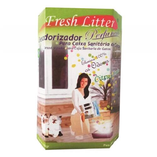 Eliminador de Odores para Areia Higiênica Citrus Limão Pet Clean 100g