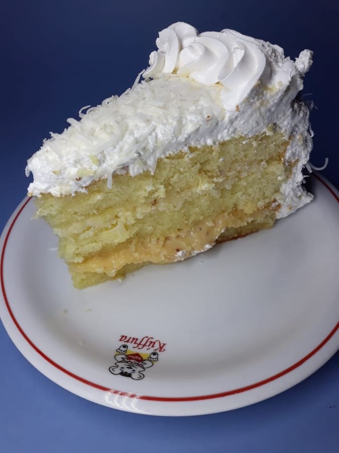 Fatia de torta de coco