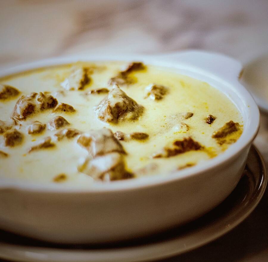 Filé a palito c/ molho gorgonzola