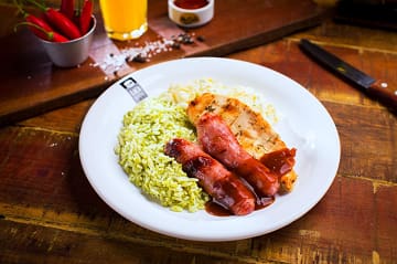 Filé de frango+toscana ao molho barbecue