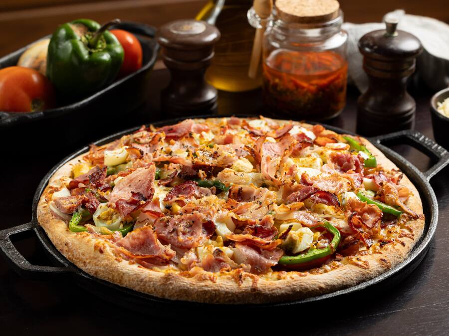 Grande 30 cm - 6 fatias - 2 sabores