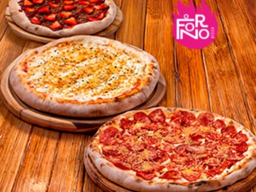 Grátis 1 Pizza doce 20cm na compra de 2 Pizzas de 20cm