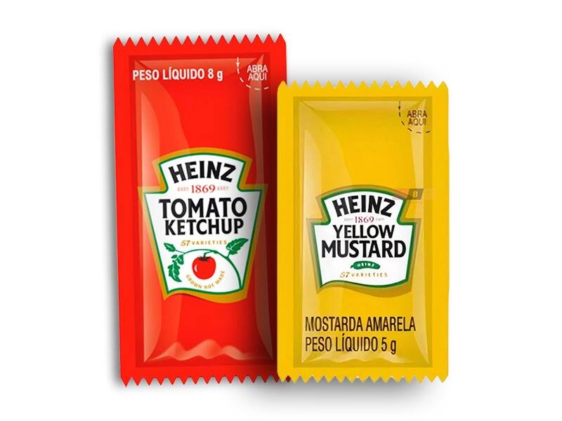 Ketchup e Mostarda Sachê