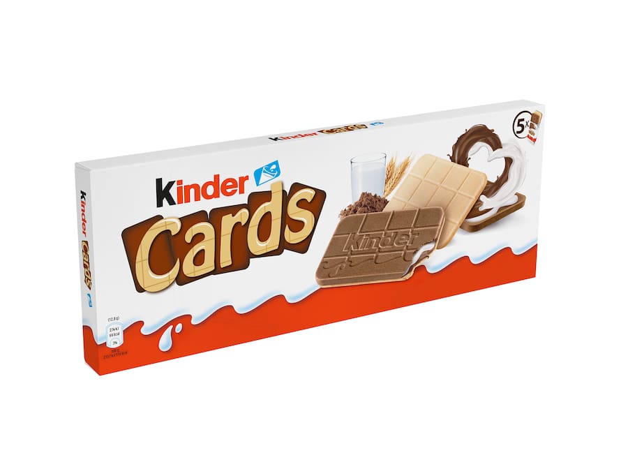 Kinder Cards 128g (Caixa c/ 5x packs)