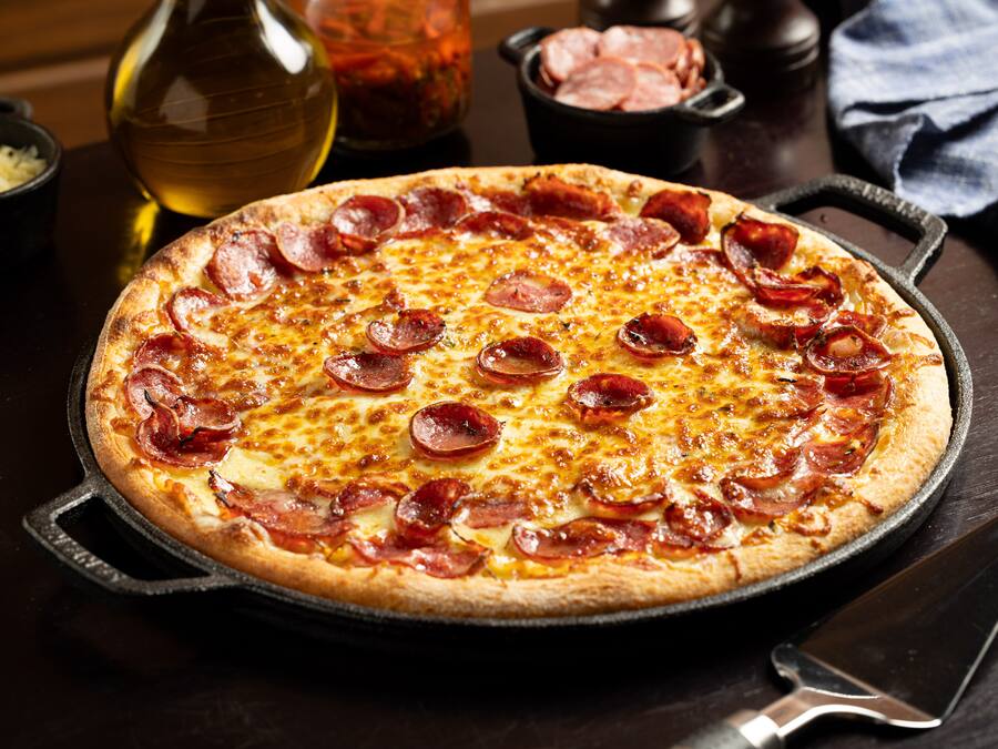 Média 25 cm - 4 fatias - 1 sabor