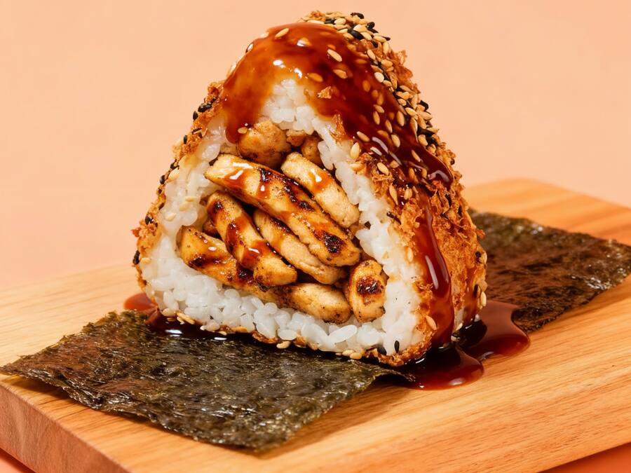 Onigiri Frango Teriyaki