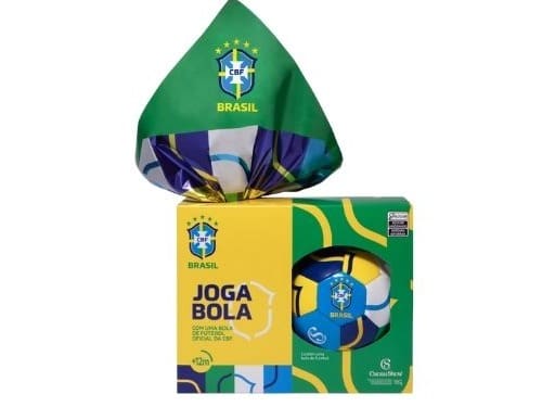 Ovo De Páscoa Ao Leite Bola Cbf Chocoesportes 170g