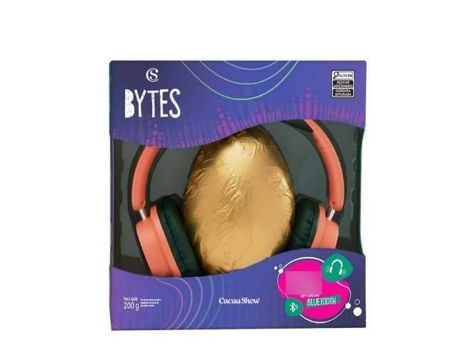 Ovo De Páscoa Ao Leite Bytes Fone Coral 200g