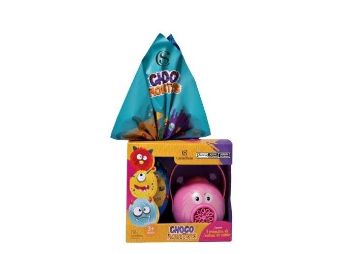 Ovo De Páscoa Ao Leite Chocomonstros Bolha De Sabão Claudete 170g