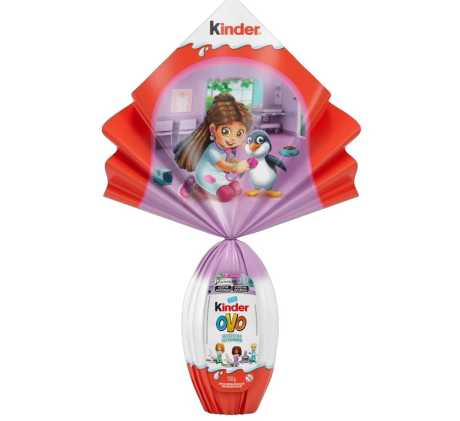 Ovo de Páscoa Kinder Mundo da Veterinária 150g