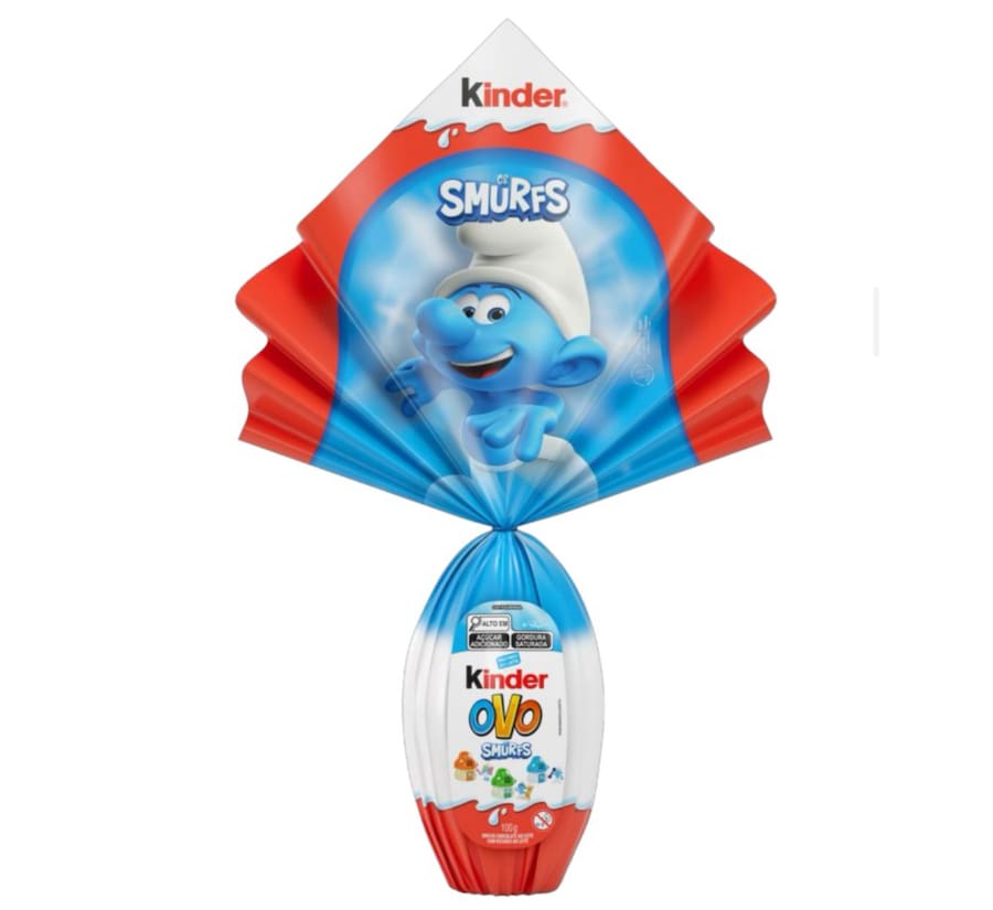Ovo de Páscoa Kinder Smurfs 100g