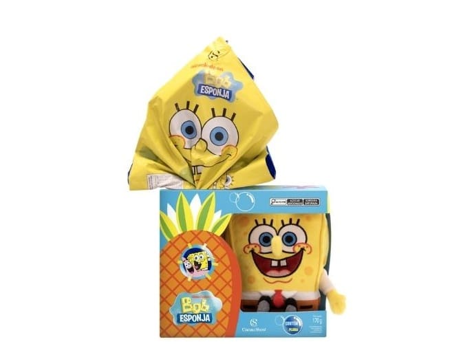 Ovo De Páscoa Pelúcia Bob Esponja 170g