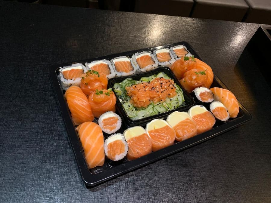 Pack 22 + sunomono salmão