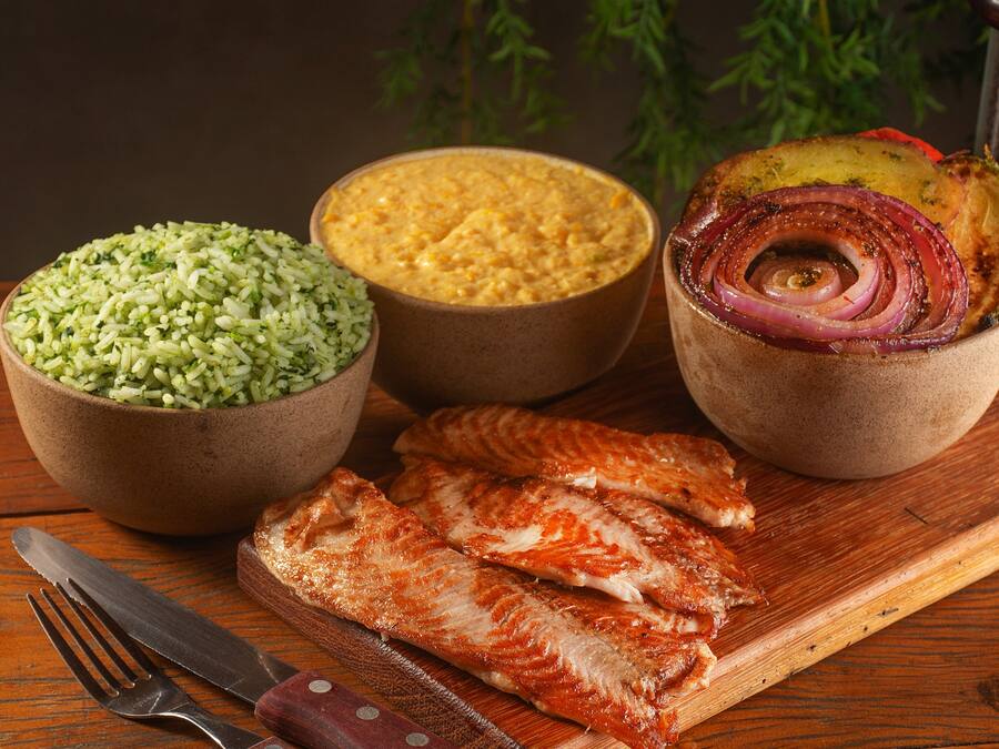 Peixe Branco + 3 Acompanhamentos