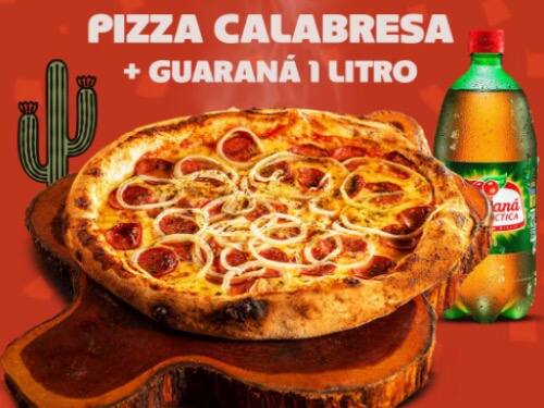 Pizza Calabresa Grande + Guarana 1 Litro