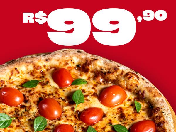 Pizza de 40cm  Sabores selecionados por R$99,90 + Brotinho Grátis!