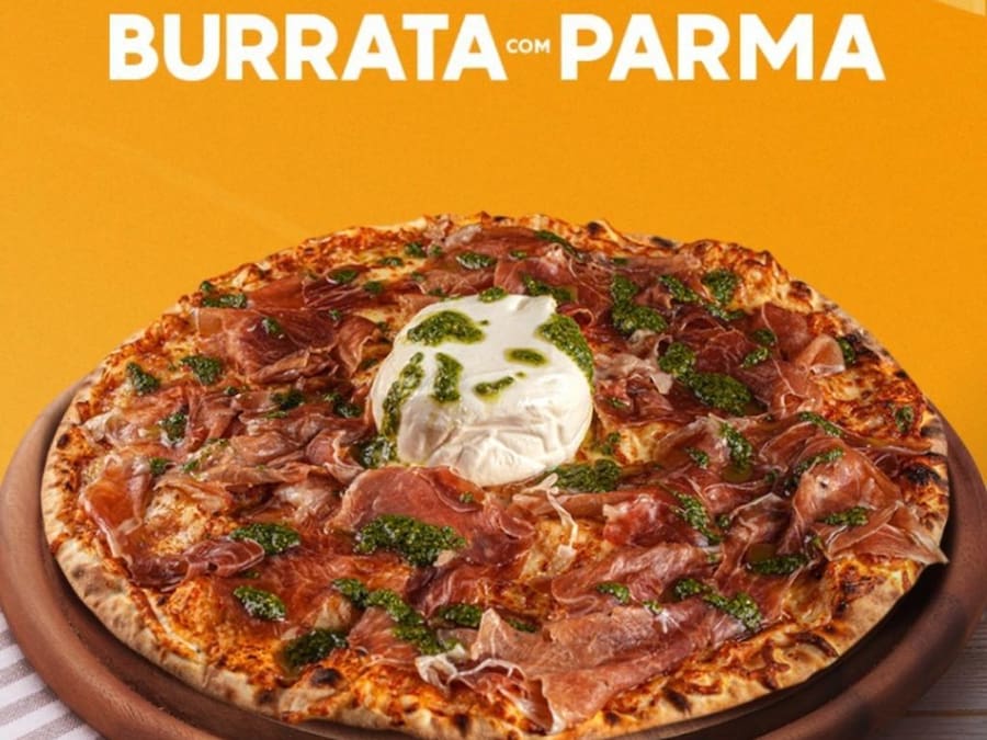 Pizza de burrata com Parma (Grande) 35cm