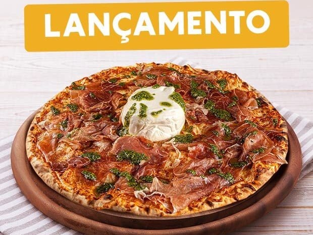 Pizza de Burrata com Parma (Média) 30cm