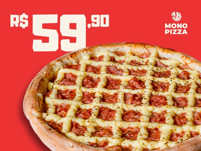 Pizza Grande (6 Fatias) Qualquer Sabor por R$59,90 | Promo