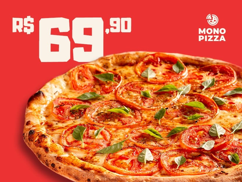 Pizza Grande (6 Fatias) Qualquer Sabor por R$69,90 | Promo