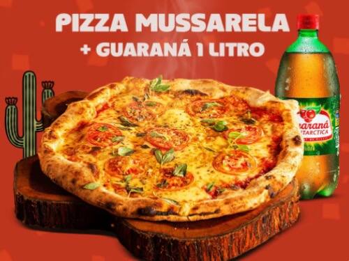 Pizza Mussarela Grande + Guarana 1 Litro