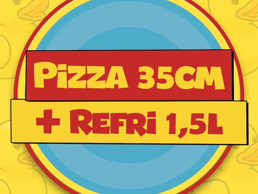 Pizza Salgada até dois sabores 35cm com Refri 1,5l Grátis