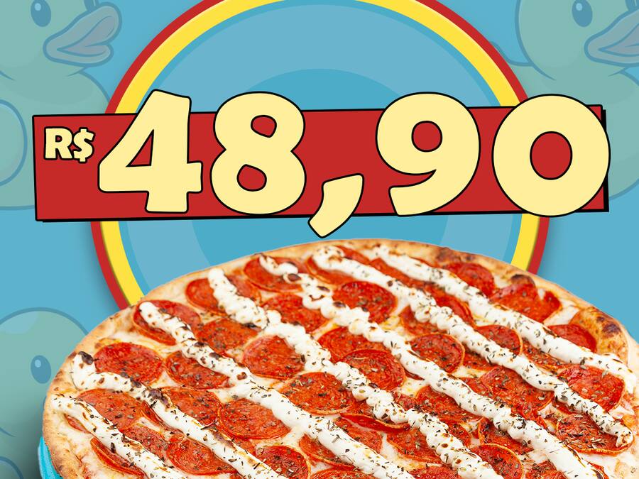 Pizzas individuais "25cm" por 48,90.