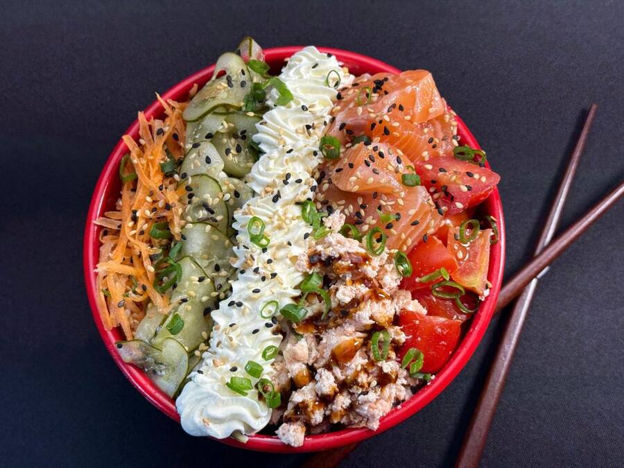 Poke Capitão 03 - Salmão Misto (400g)