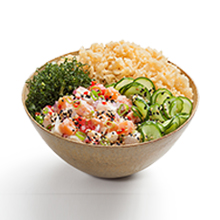 Poke ceviche mix base arroz