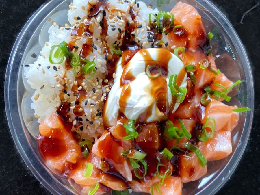 Poke Simples de Salmão