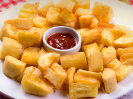 Porção de mandioca