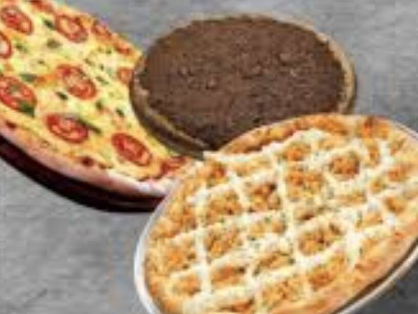 Promoçao pizza 40cm +30cm salgadas e + 1 de 20 cm doce