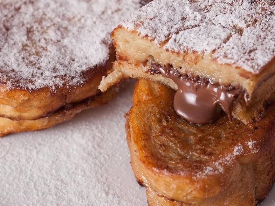 Rabanada de Ninho com Nutella