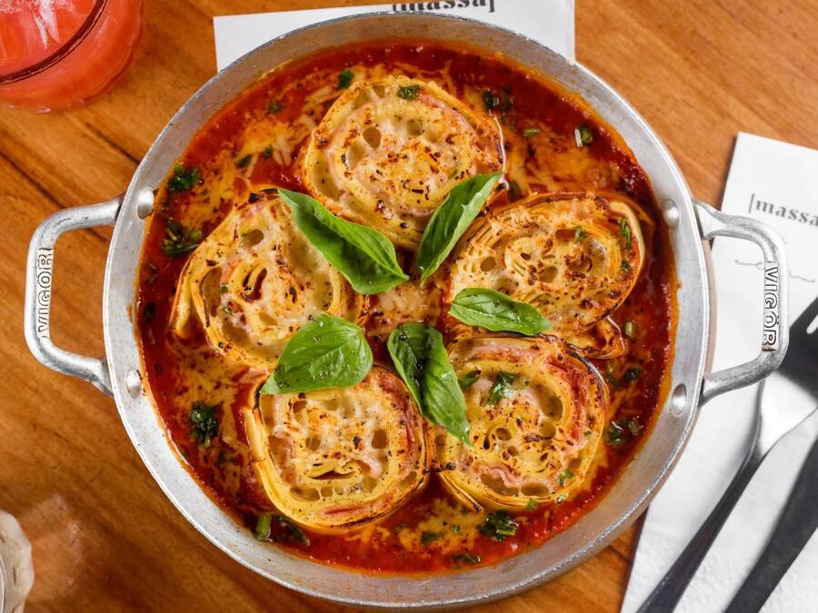 Rondelli de presunto e queijo