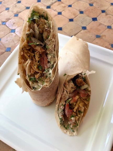 Sanduíche berinjela veggie