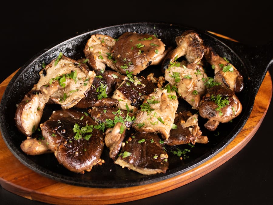 Shitake na brasa